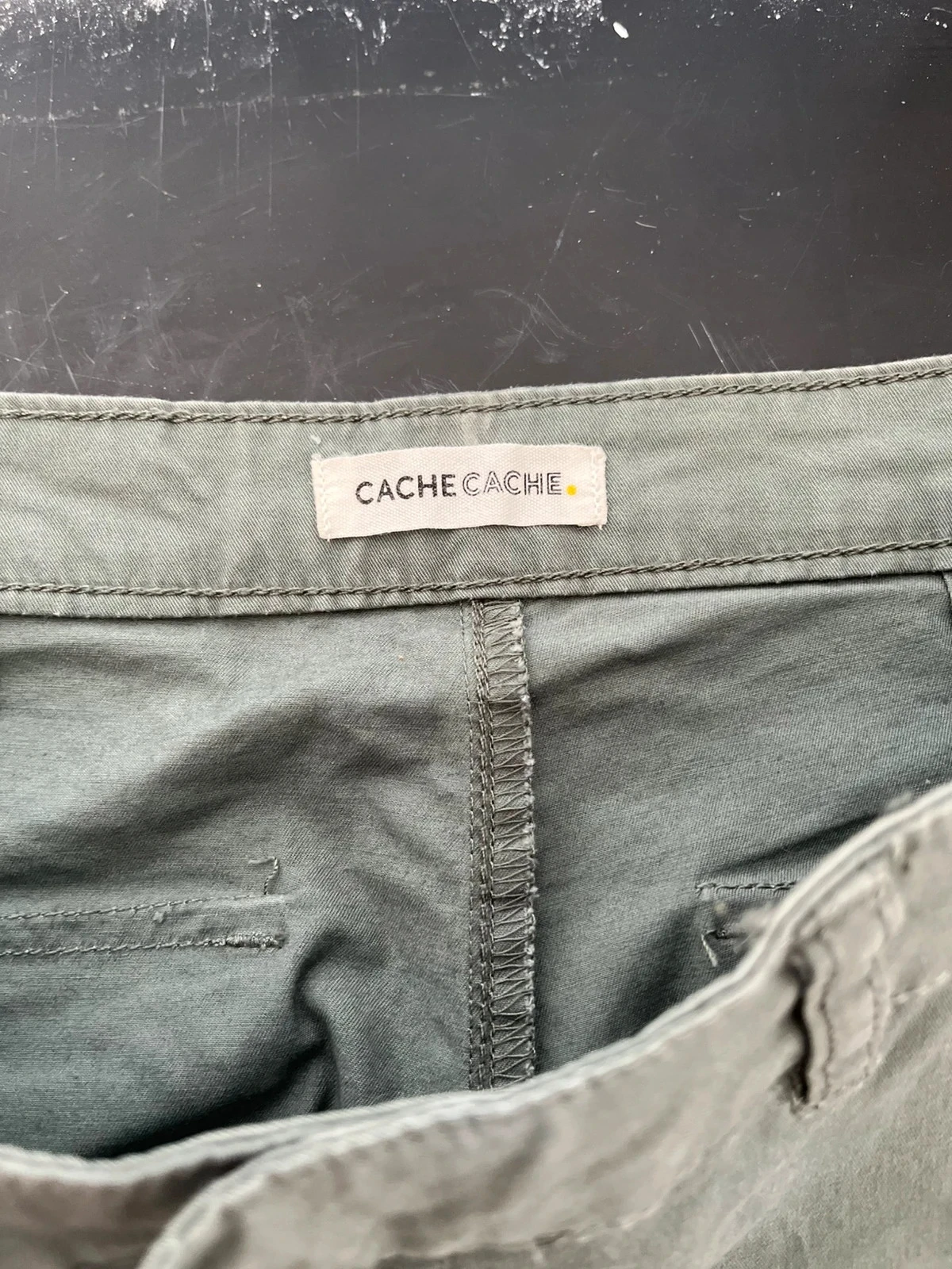 Cache Cache women's chino pants – Size 34 – Sage green/light khaki – photo 3